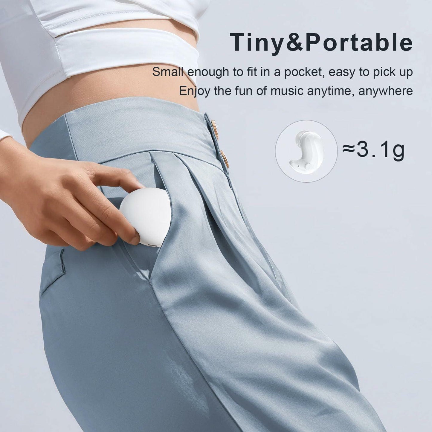 Generic Wireless Bluetooth 5.3 Sleep Headphones Noise Canceling Earbuds White