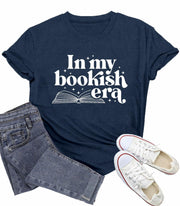 Wlen Teacher Reading T-Shirt Women Blue Soft Polyester Size XX-Large