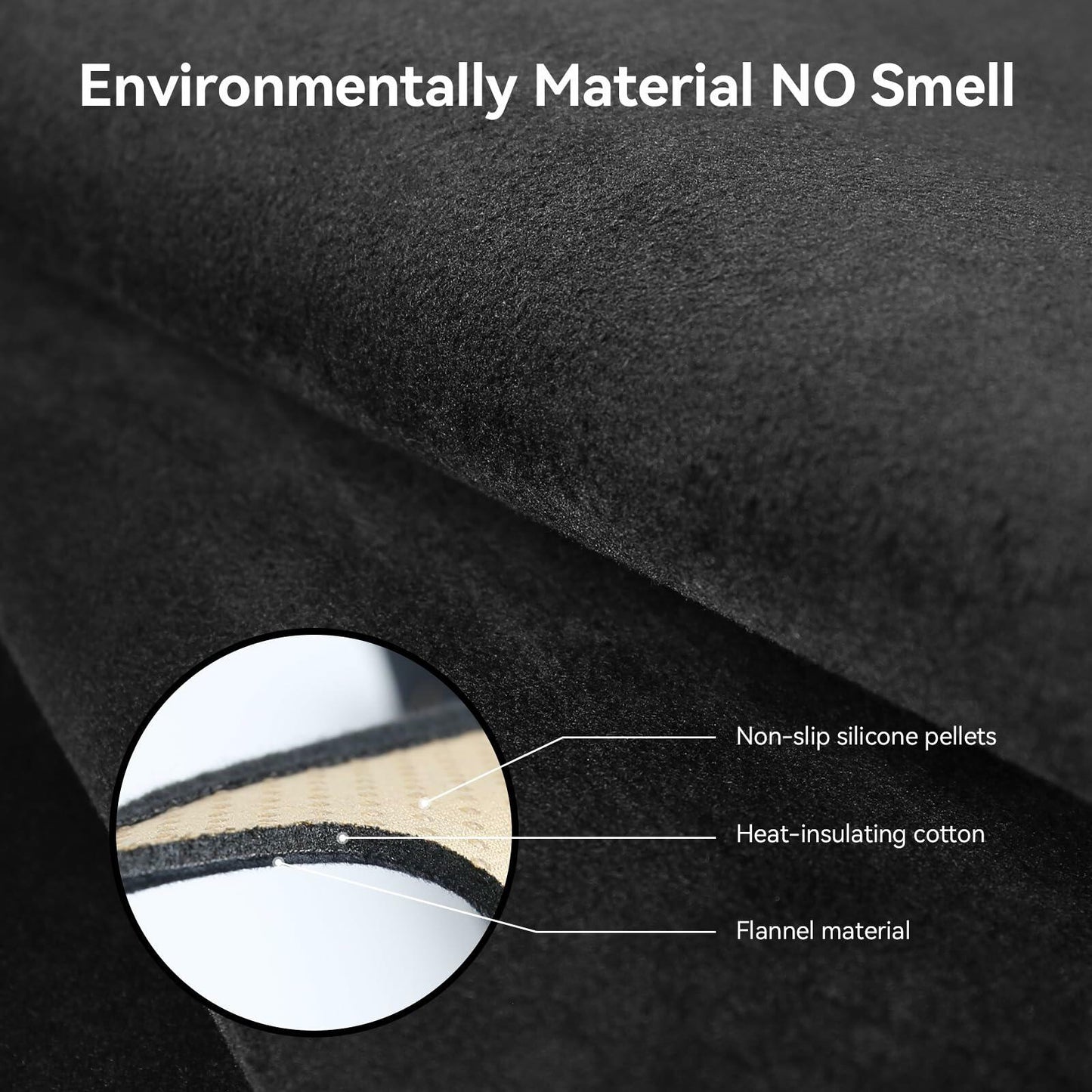 Bercicci Dash Cover Toyota RAV4 2019-2025 Hybrid PHEV Flannel Black