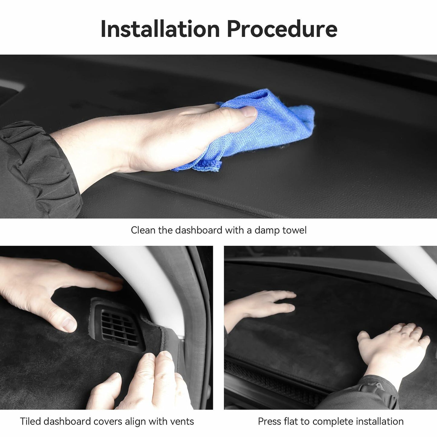 Bercicci Dash Cover Toyota RAV4 2019-2025 Hybrid PHEV Flannel Black