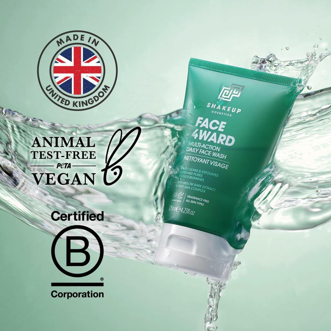BestBy11/25 Shakeup Cosmetics Mens Face Wash Deep Clean Exfoliate 125ml
