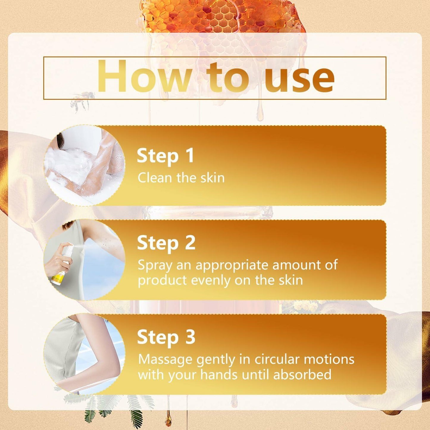 Plresen Bee Venom Skin Treatment Spray Hydrating Moisturizing 2.02oz 2PCS