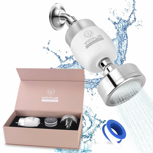 YATITUS Shower Filter Head 18+2 Stage High Output Hard Water Removal