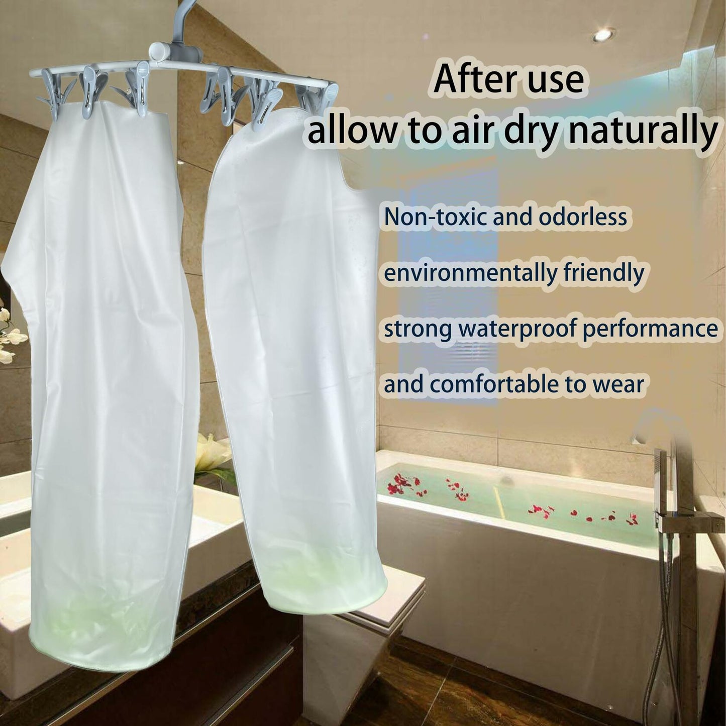 SLDOREAH Waterproof Arm Cast Cover Shower Protector Sleeve Green Size ARM