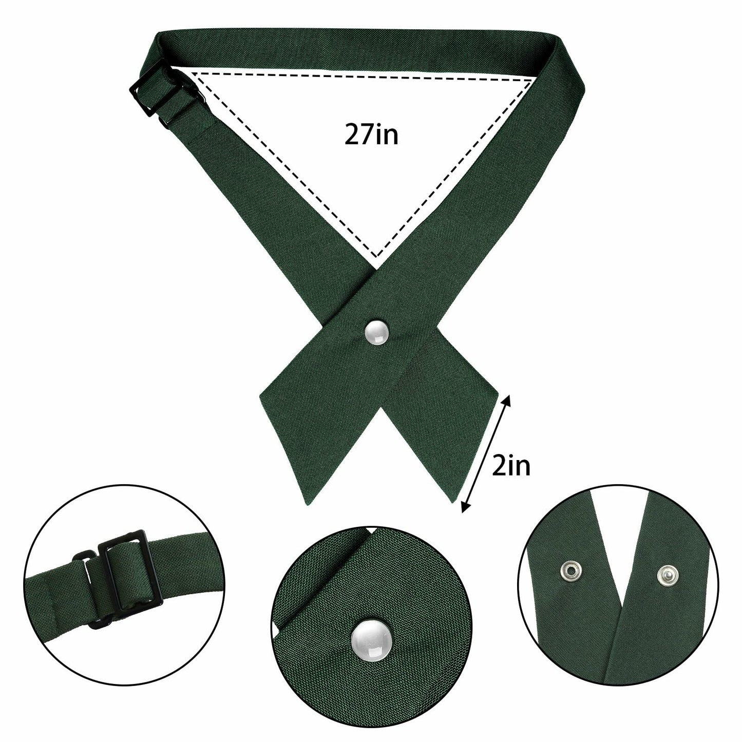 Hmxpls Halloween Scout Costume Accessories 3Pcs Green Polyester Set One Size