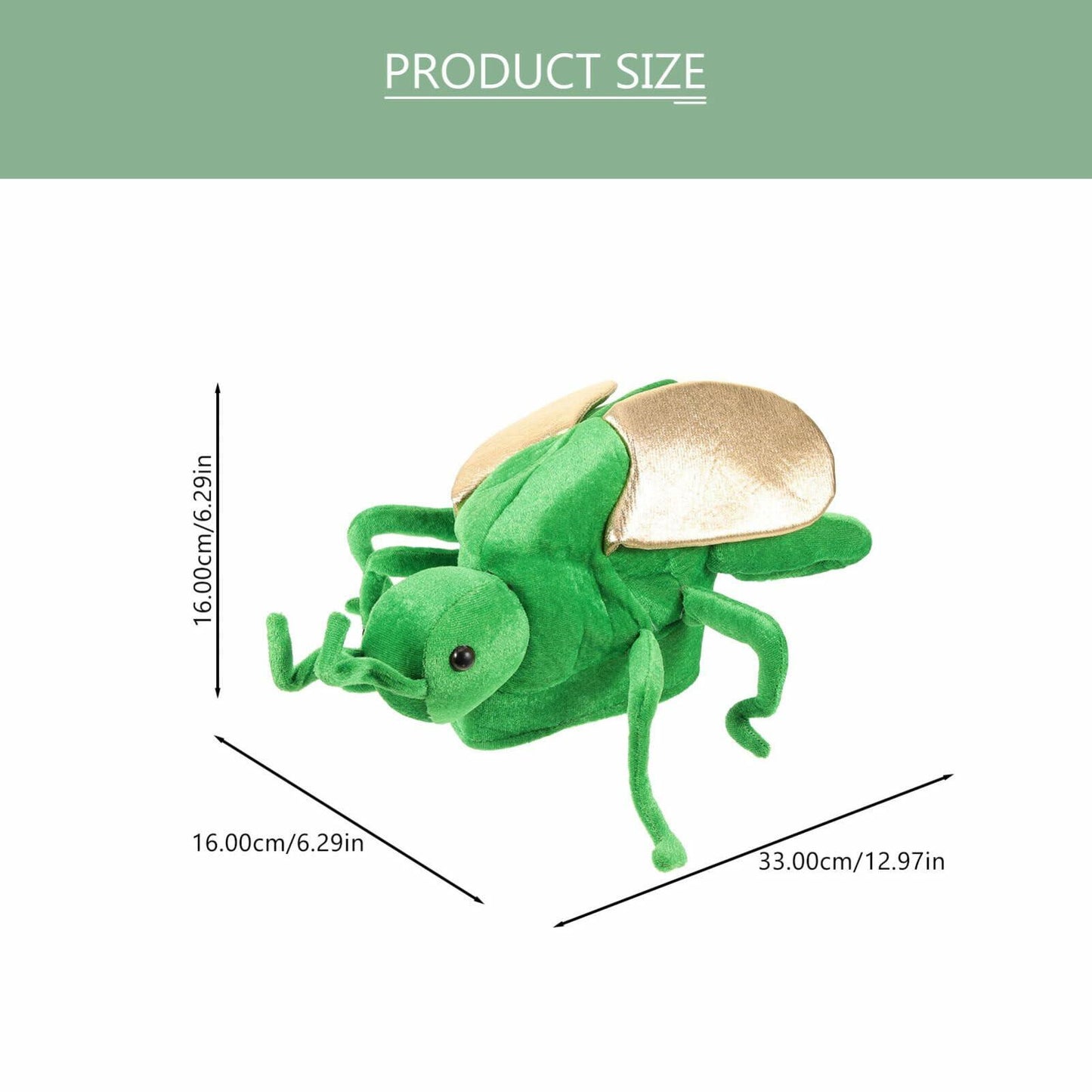 IMIKEYA Green Animal Costume Cartoon Hat Headwear 13x6x6 Inches Size 33x16cm