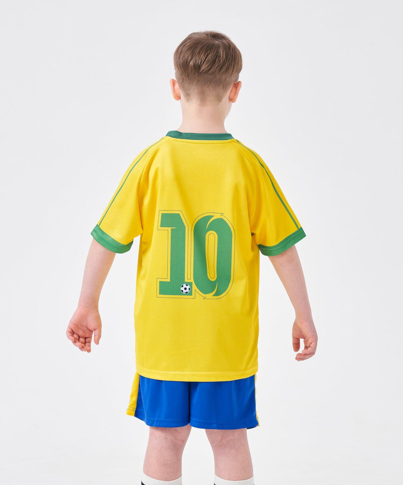 Yanzeeg Youth Soccer Jersey Football Training Shirt Brasil 30 Regular Size 30