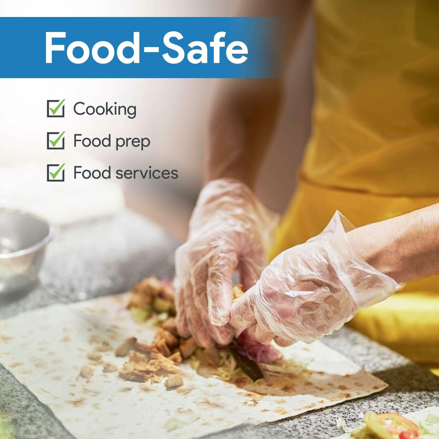 ProHeal Vinyl Disposable Gloves Clear Powder & Latex Free 100 Count Size S