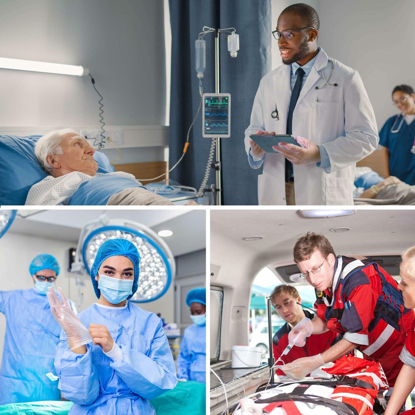 ProHeal Vinyl Disposable Gloves Clear Powder & Latex Free 100 Count Size S