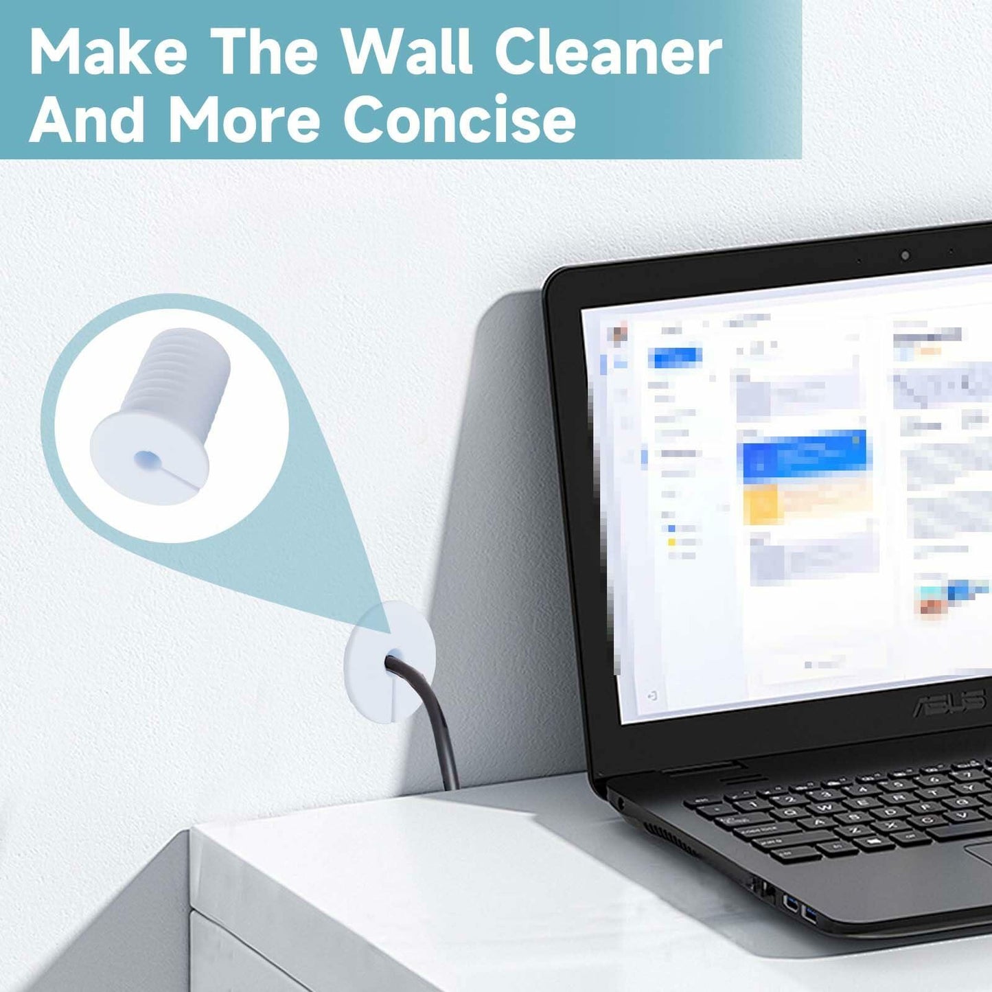 MYZHRE Starlink Cable Routing Kit 6 Grommets 3 Drill Bits 30 Clamps White