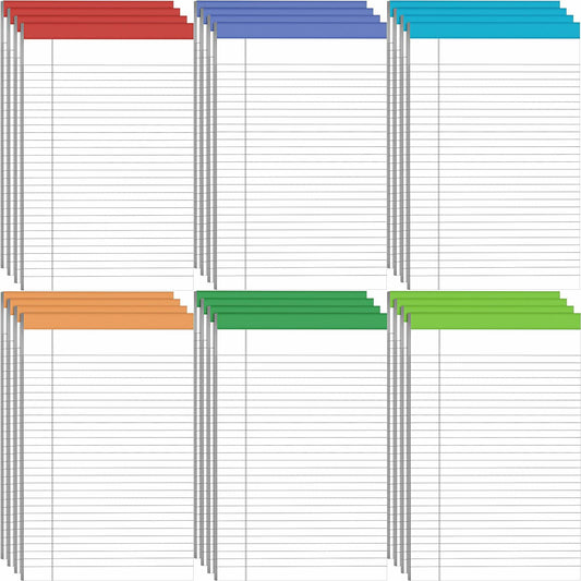 Colarr Legal Pads 8.5x11in Wide Ruled 50 Sheets 18 Pack Yellow Note Pads