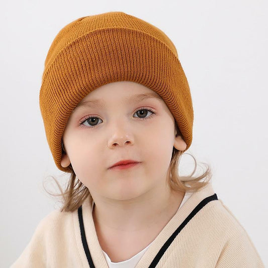 Zion Praiser 2PCS Family Beanie Hat Winter Knitted Warm Caramel Acrylic US 2-6