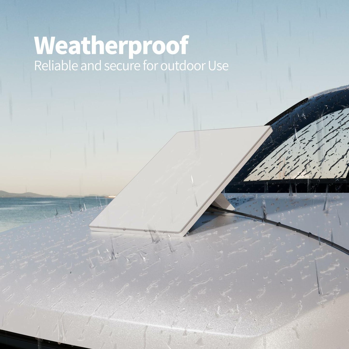 RVMARINEPAT Starlink Mini USB C to DC Power Cable 2M Waterproof Black