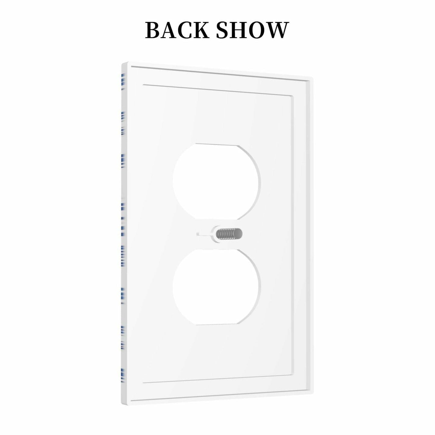 GSRLOD Forest Leaf 1 Gang Duplex Outlet Cover Faceplate Black Gold