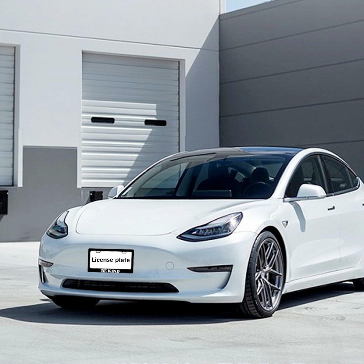 Mountains License Plate Frame Black White Aluminum Universal 12x6 Inch