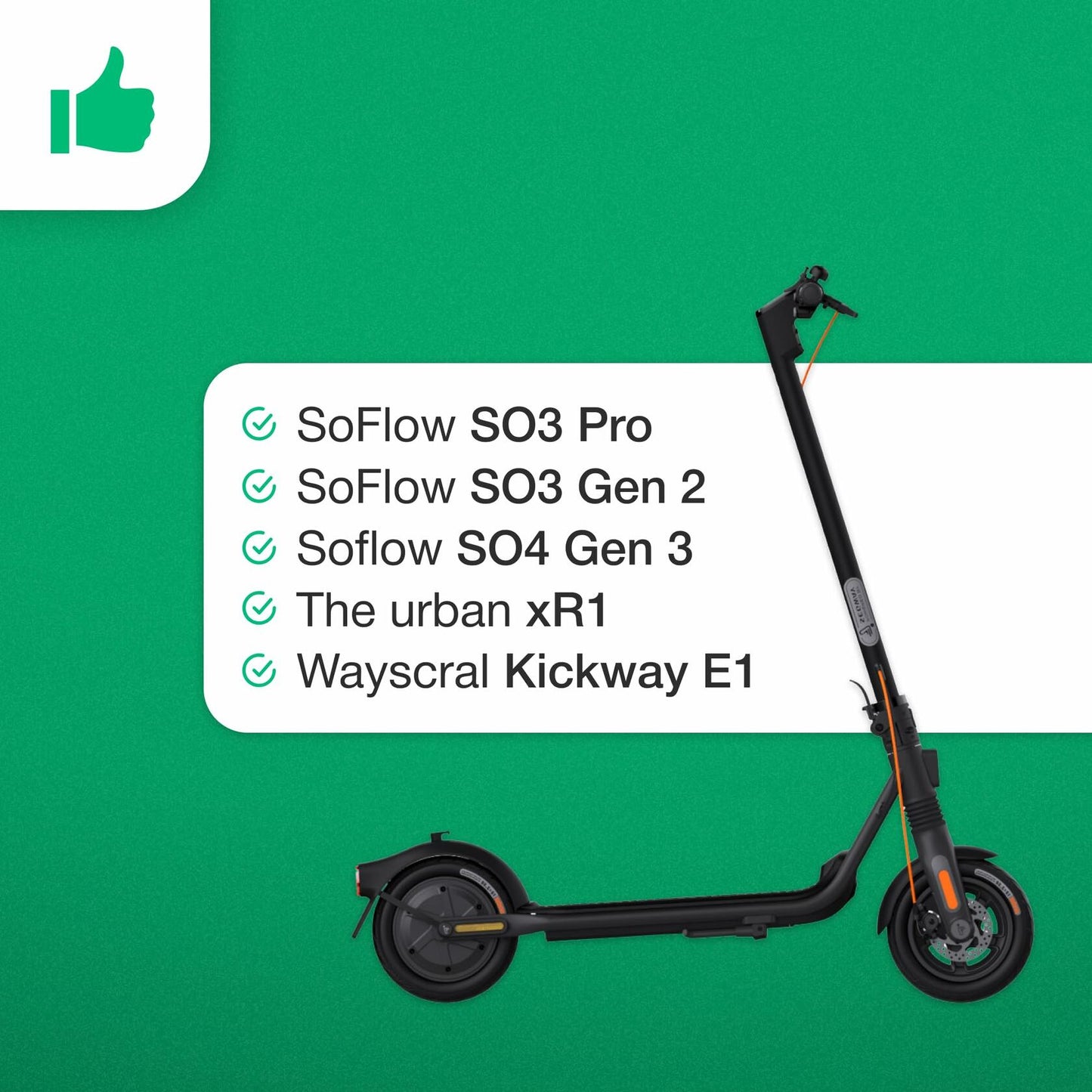 MOOVMOOV 2-Pack Inner Tubes 8.5x2L Bent Valve 70/90 for Electric Scooter Size 8