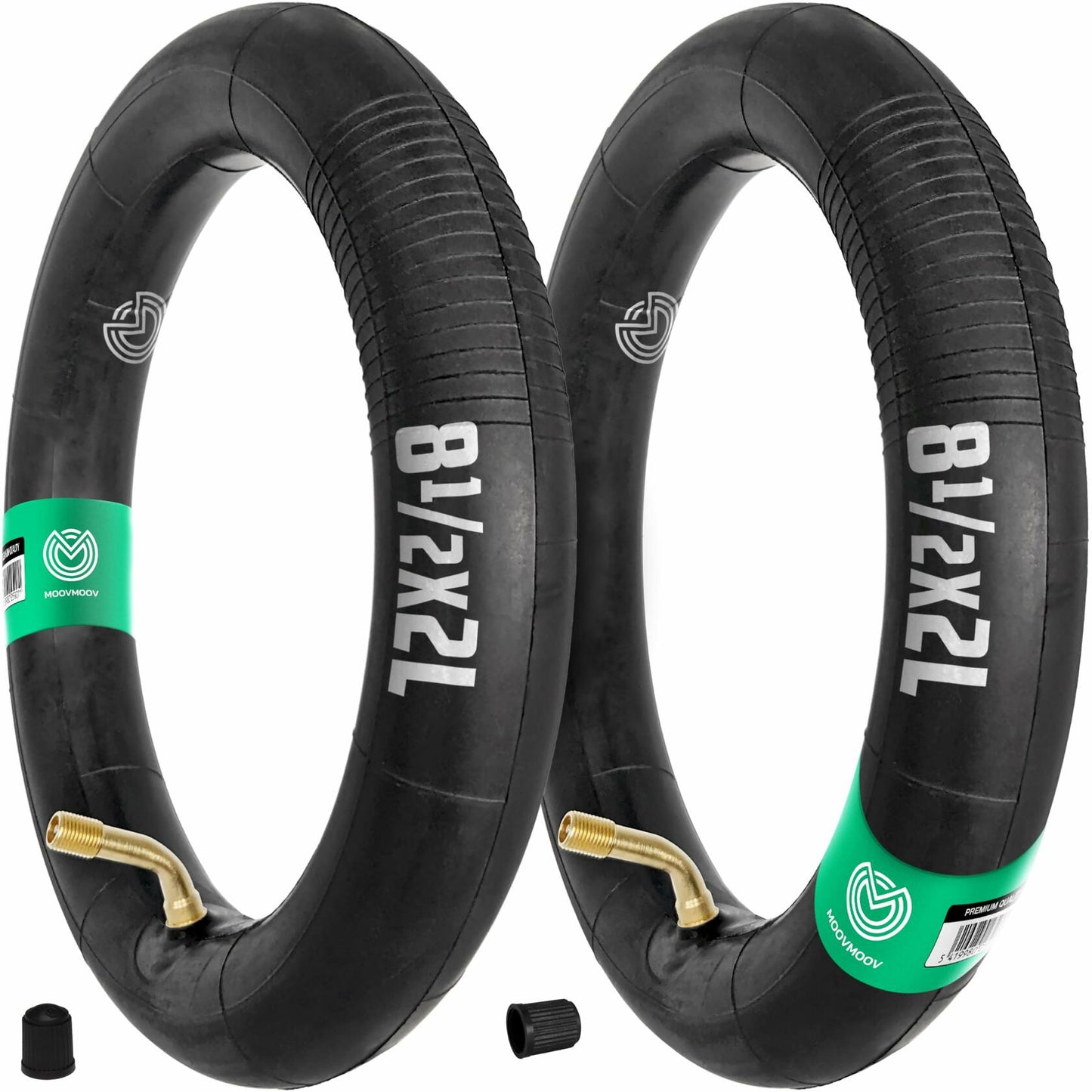 MOOVMOOV 2-Pack Inner Tubes 8.5x2L Bent Valve 70/90 for Electric Scooter Size 8