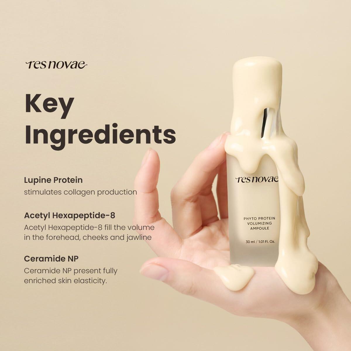 res novae Plumping Serum 15ml Deep Hydration Peptides Botanical Extracts