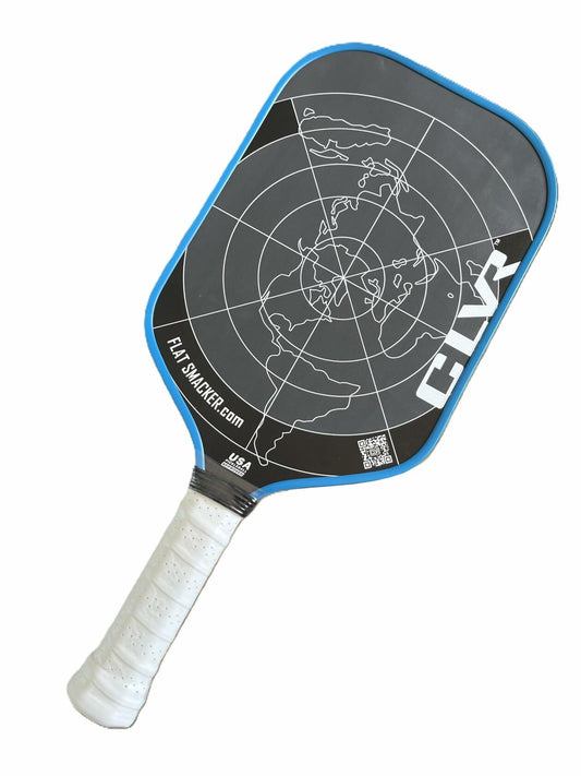 The Flat Smacker Raw Carbon Fiber Pickleball Paddle USAPA Approved