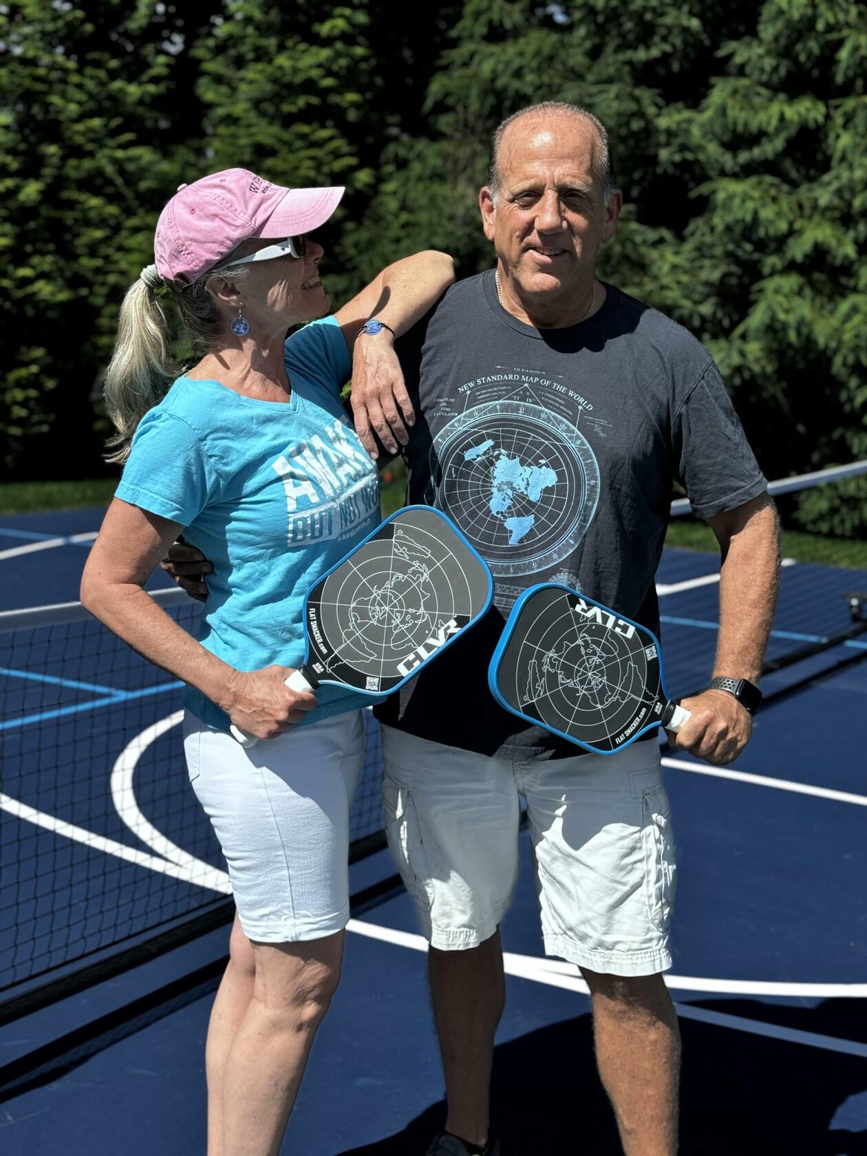 The Flat Smacker Raw Carbon Fiber Pickleball Paddle USAPA Approved