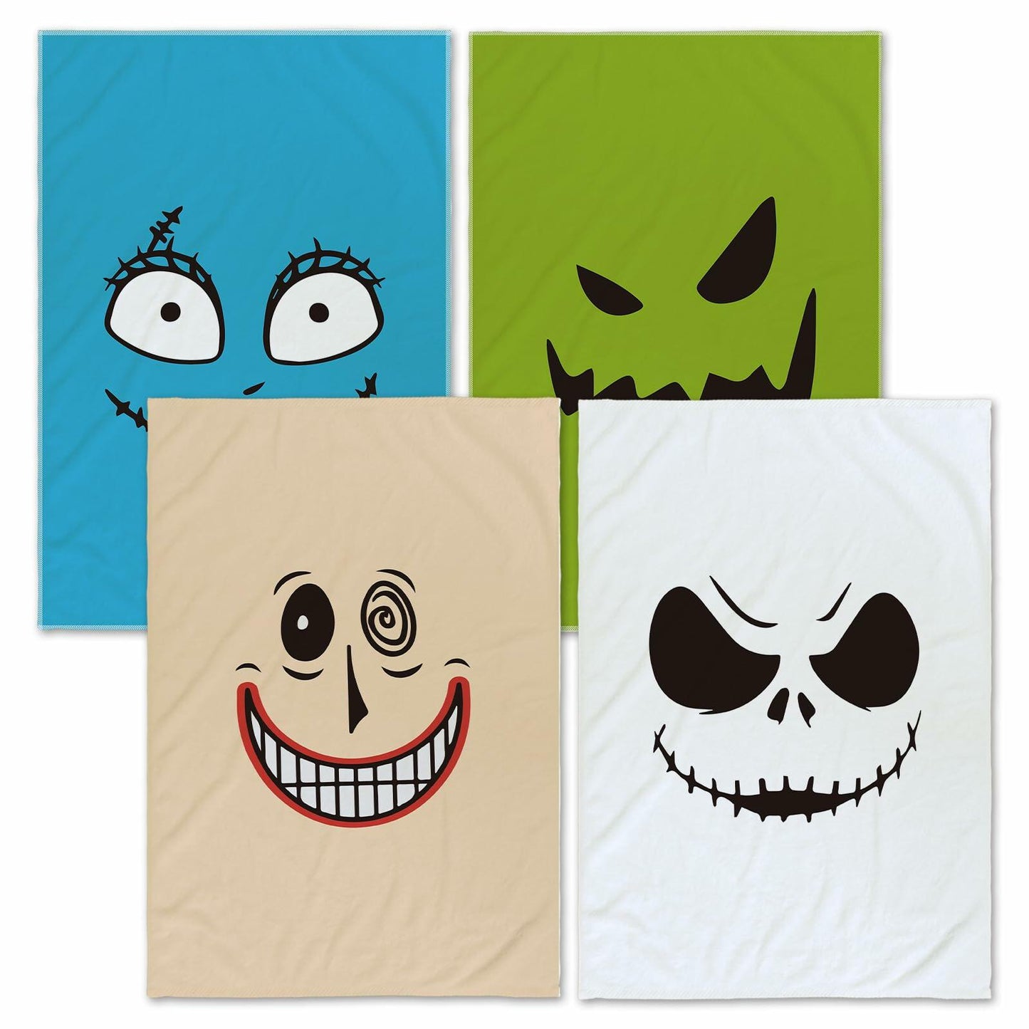 Jiudungs Halloween Kitchen Towels Set of 4 Orange 18x26 Inch Holiday Decor