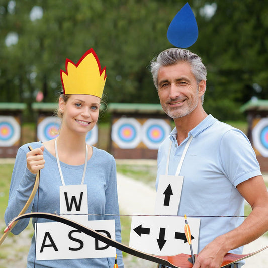 VioraWhite Halloween Fire & Water Costume Sets 4 Pcs Red Blue 9.84x8.07in