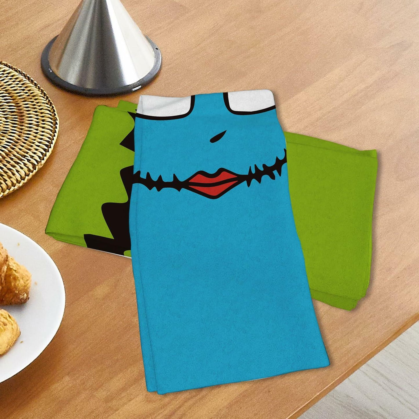 Jiudungs Halloween Kitchen Towels Set of 4 Orange 18x26 Inch Holiday Decor