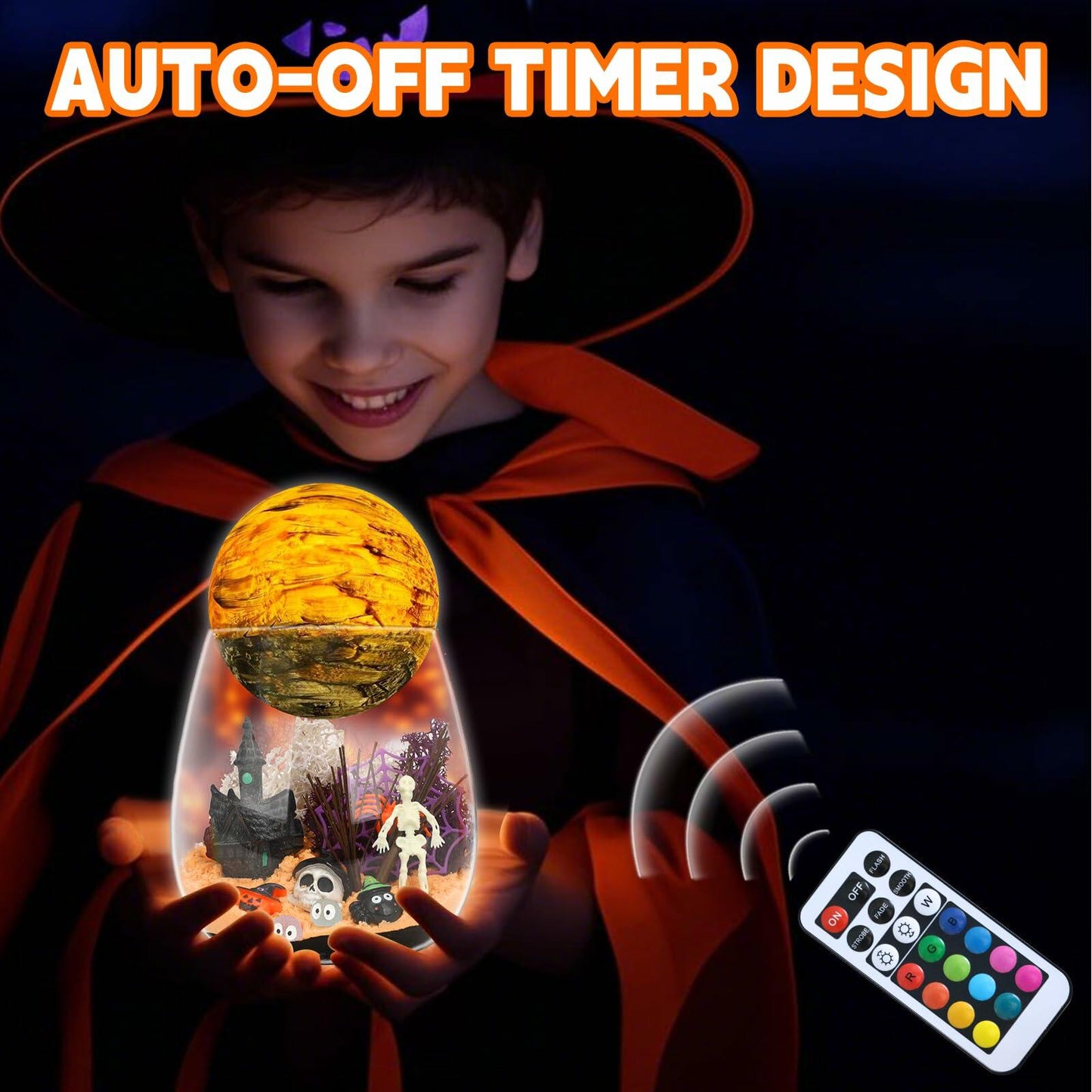 FYHMDC Halloween Light-Up Terrarium Kit LED Night Light Boys Ages 4-12