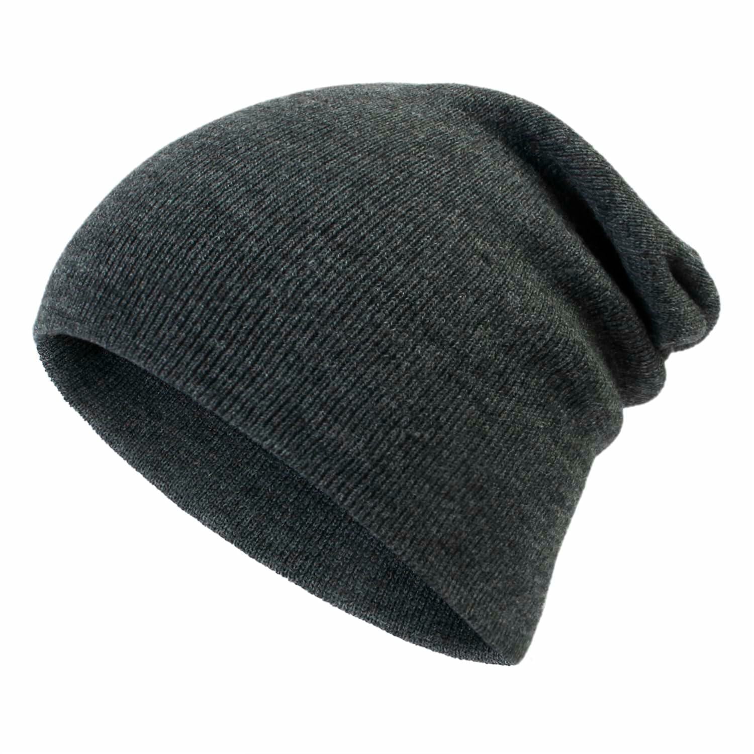 2PCS Parent-Child Beanie Hat Winter Knitted Warm Family Hats Set Beige