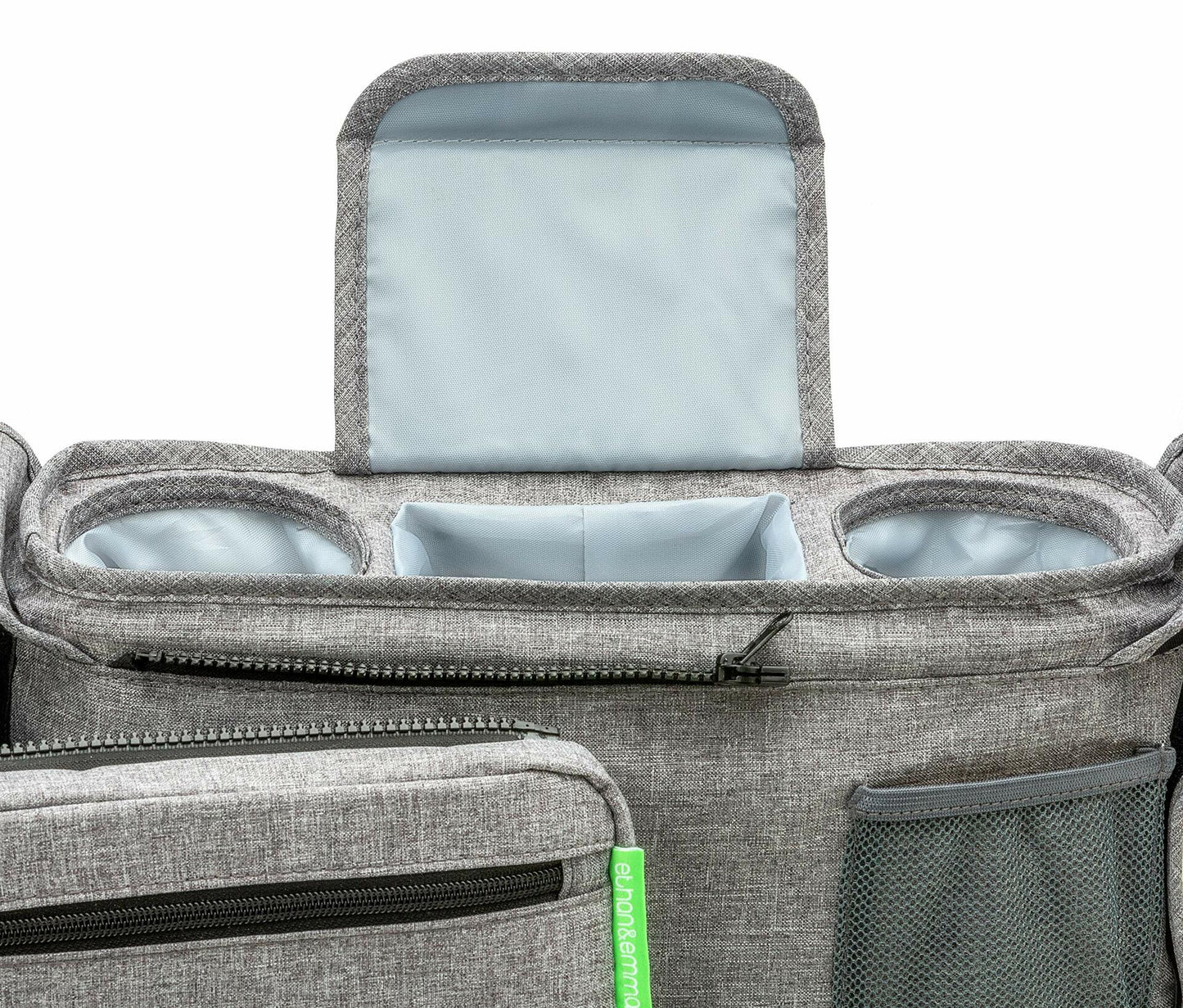 Ethan & Emma Universal Stroller Organizer Insulated Cup Holders Diaper Storage