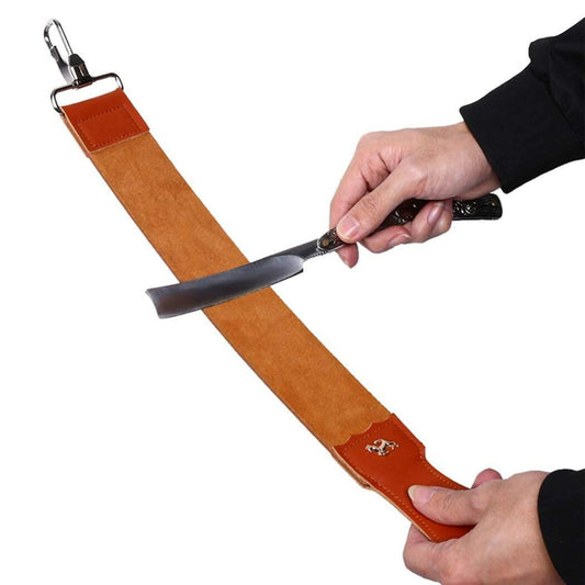 Grandslam Dual Leather Strop Yellow Cowhide Straight Razor Sharpening Tool
