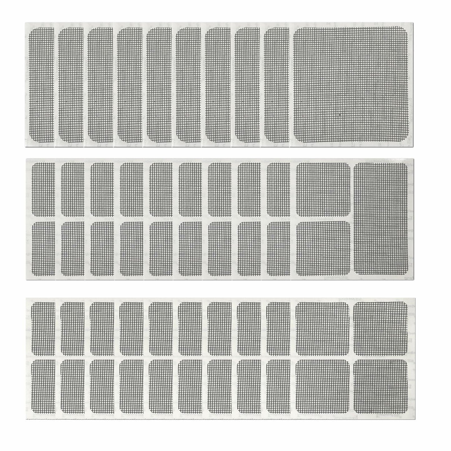 EVKILKJS 30PCS Screen Repair Kit Black Fiberglass Tape Mesh Door Patch
