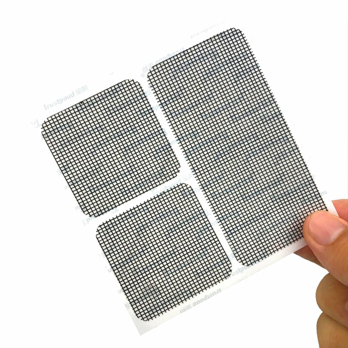 EVKILKJS 30PCS Screen Repair Kit Black Fiberglass Tape Mesh Door Patch