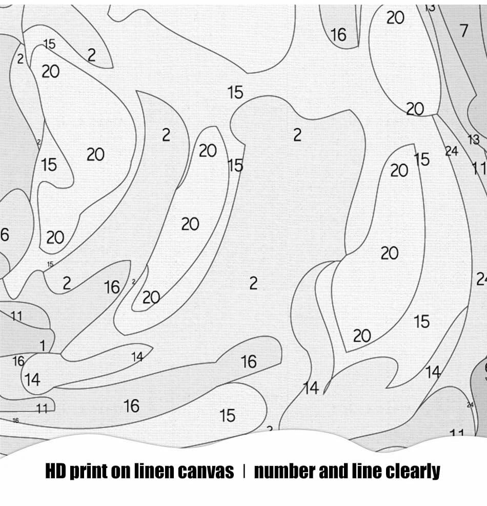 DoMyArt Paint by Numbers Kit Adults DIY Acrylic Painting Nature 16x20 Inch