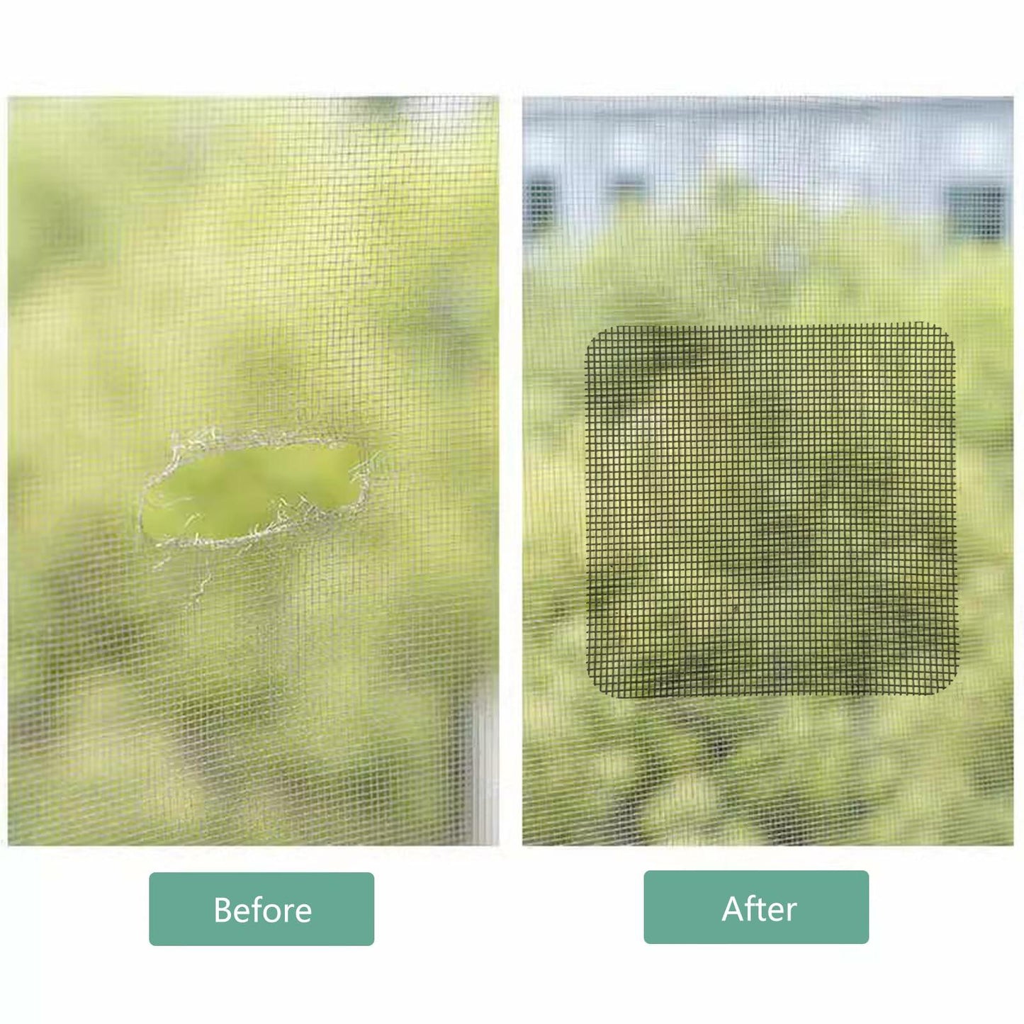 EVKILKJS 30PCS Screen Repair Kit Black Fiberglass Tape Mesh Door Patch