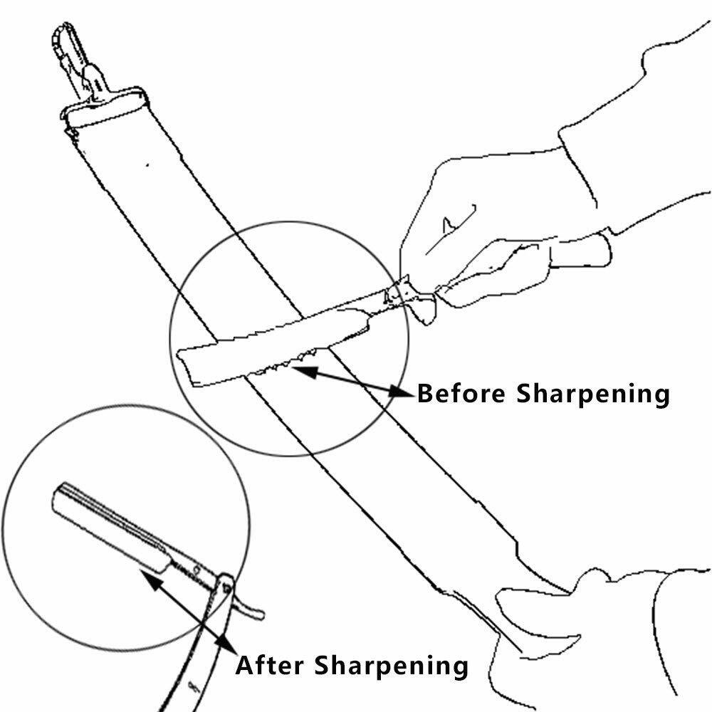 Grandslam Dual Leather Strop Yellow Cowhide Straight Razor Sharpening Tool