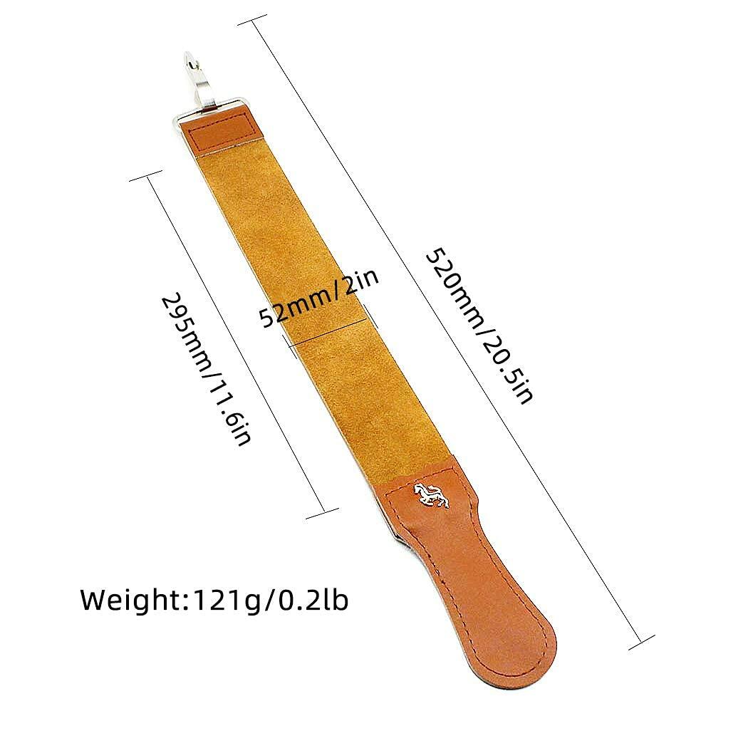 Grandslam Dual Leather Strop Yellow Cowhide Straight Razor Sharpening Tool