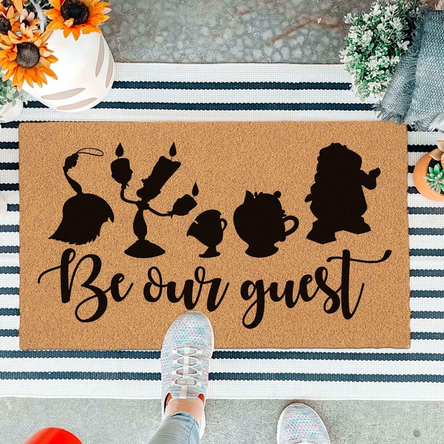 XLQHYH Funny Doormat Front Door Mat Brown 29.5x17 inch High Pile