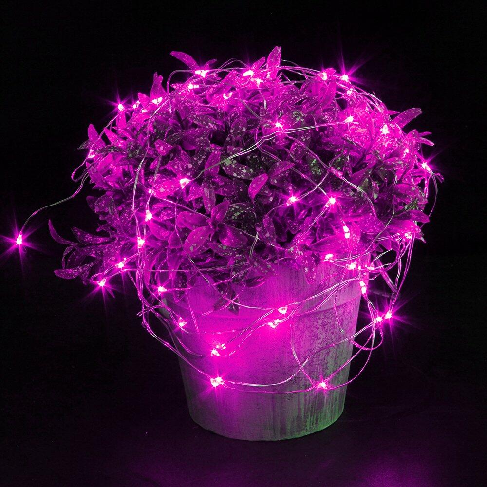 CYLAPEX 6 Pack Pink Fairy Lights String Battery Operated 3.3ft 20 LEDs