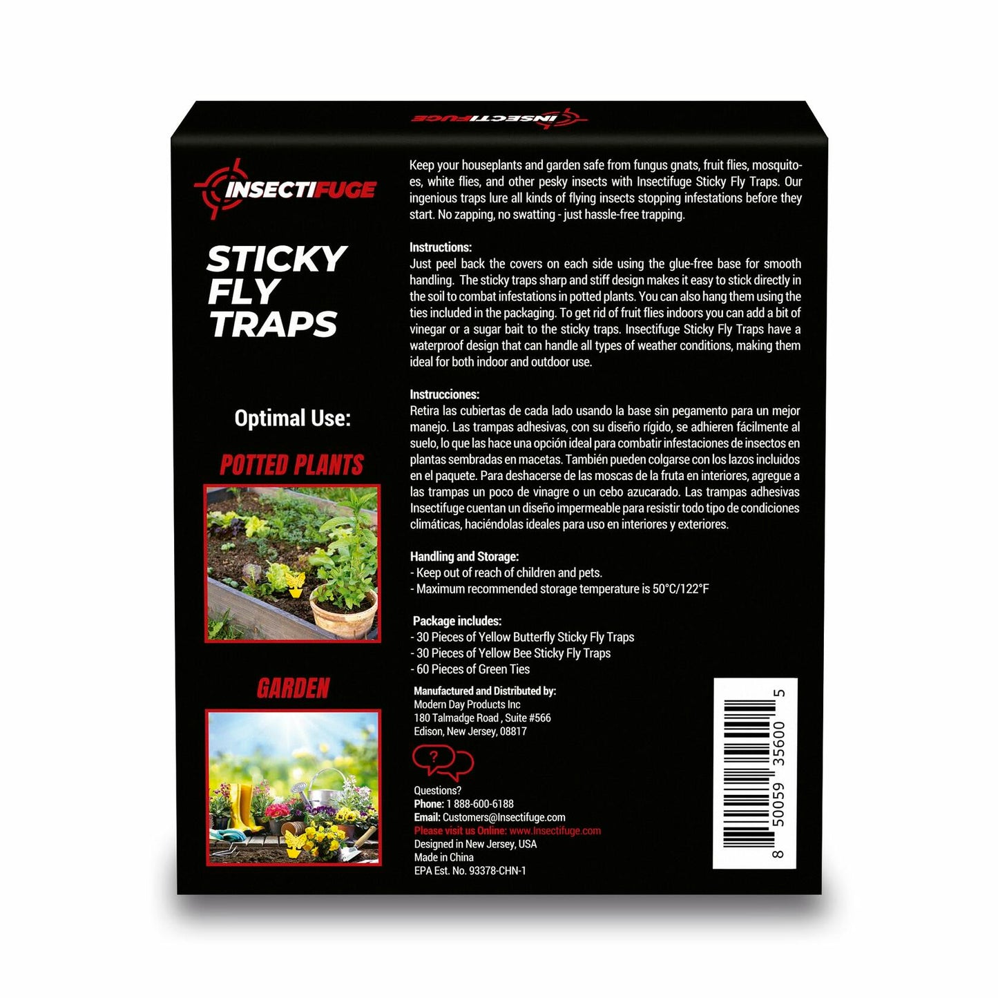 60Pcs Fungus Gnat Sticky Traps with Ties for Indoor Plants - Yellow