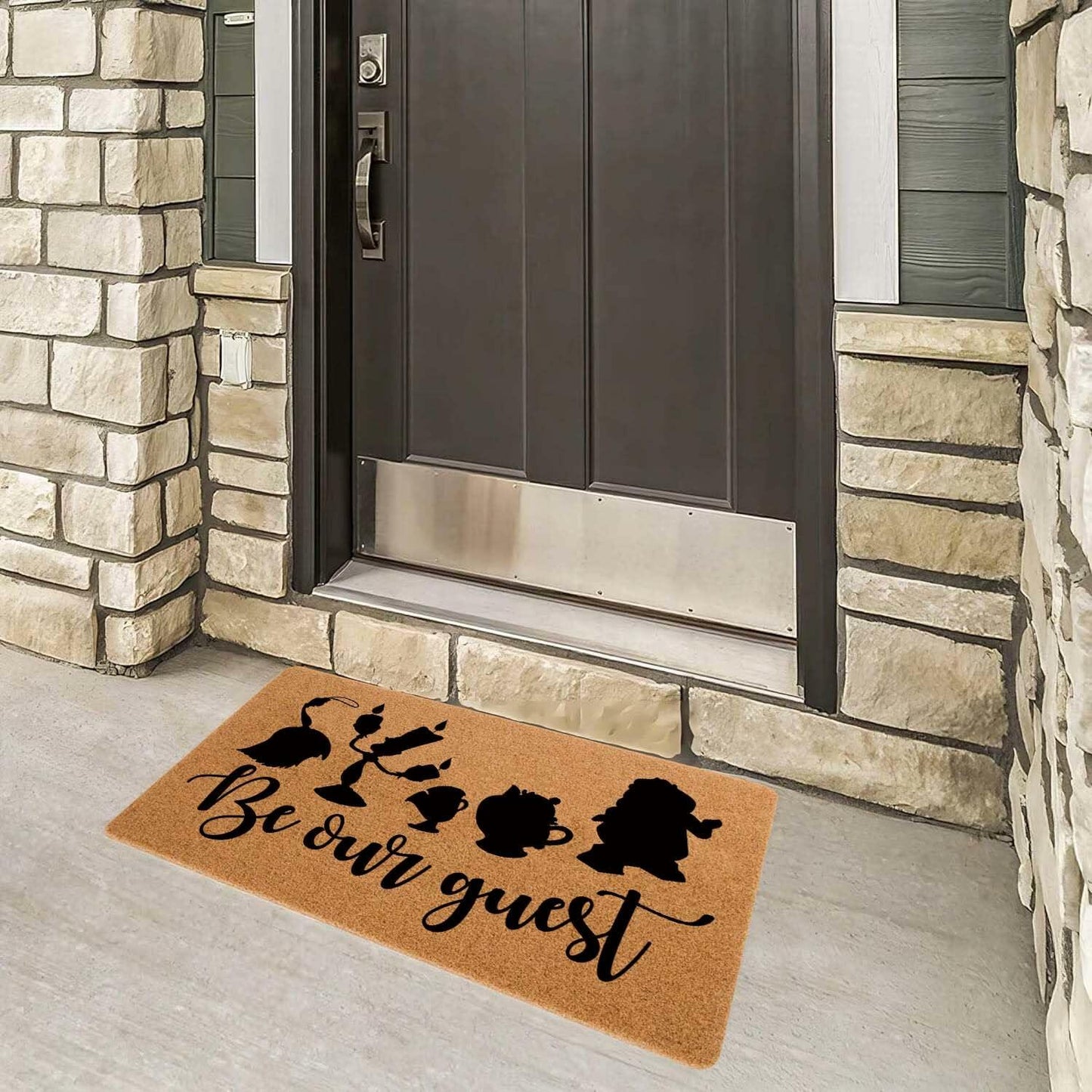XLQHYH Funny Doormat Front Door Mat Brown 29.5x17 inch High Pile