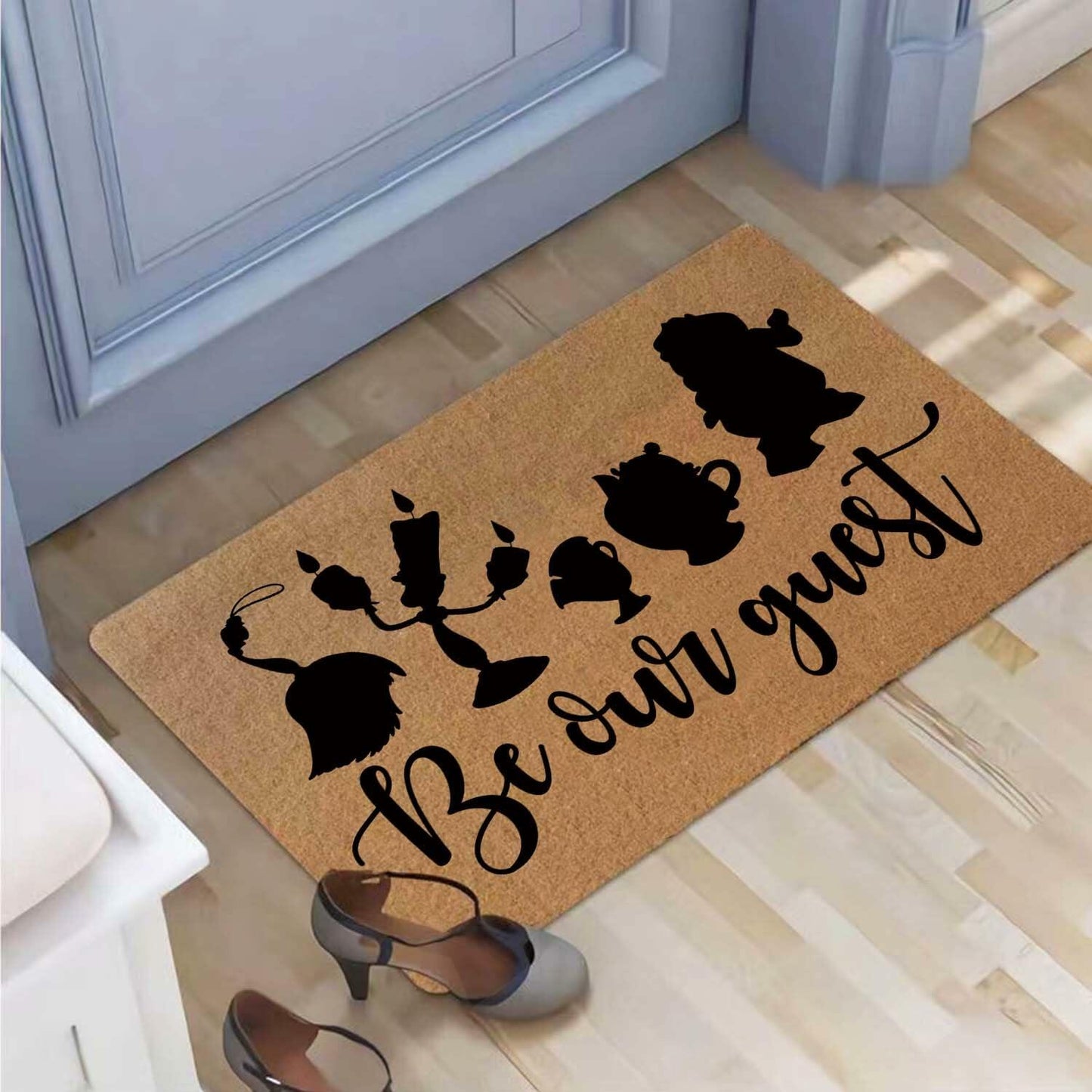 XLQHYH Funny Doormat Front Door Mat Brown 29.5x17 inch High Pile