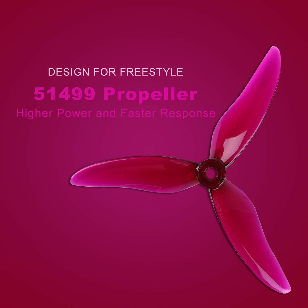Crazepony 16pcs DALPROP T5045C 5045 5043 Tri-Blade Propellers CW CCW 5" Drone
