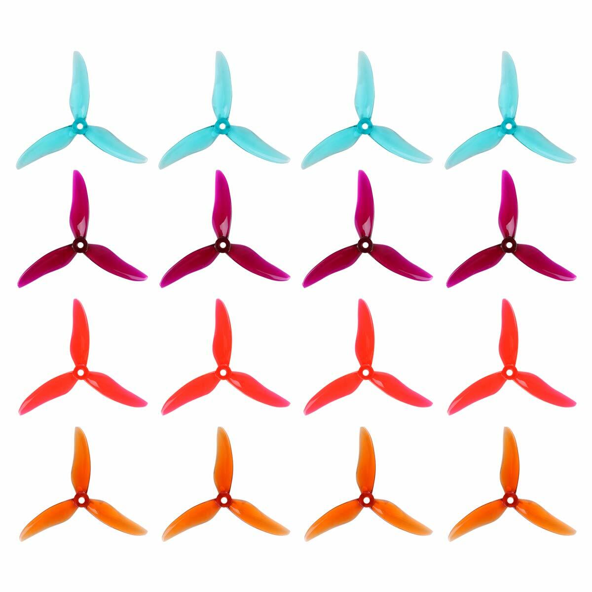 Crazepony 16pcs DALPROP T5045C 5045 5043 Tri-Blade Propellers CW CCW 5" Drone