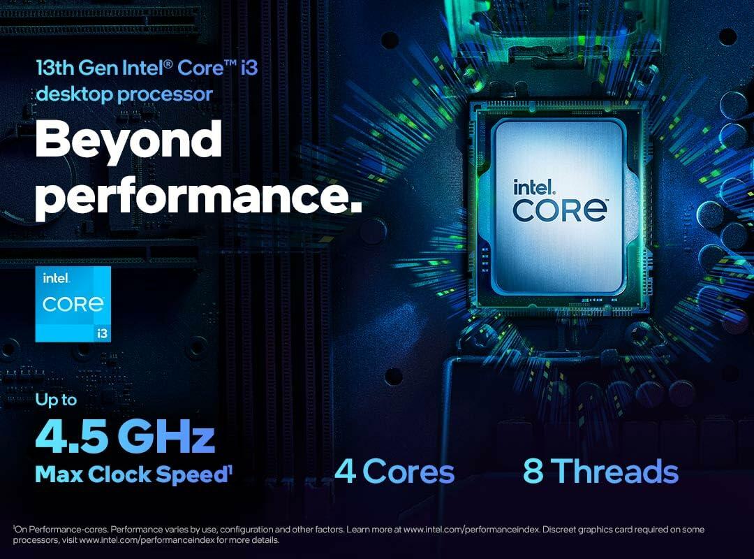 Intel Core i3-13100F 13th Gen 4-Core 12MB Cache LGA1700 Processor