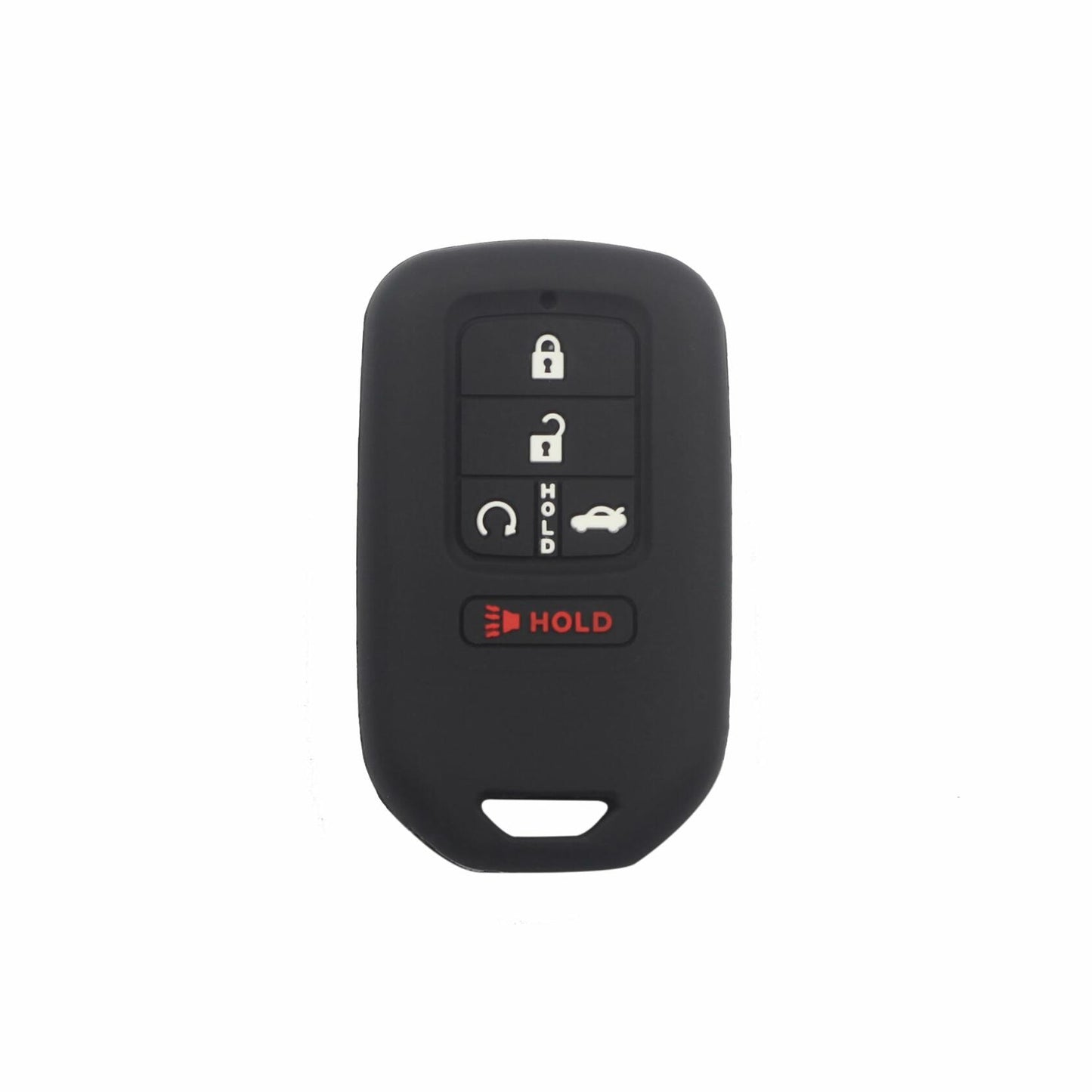 vicover 2Pcs Black Rubber Silicone 5 Buttons Remote Key Fob Case Cover