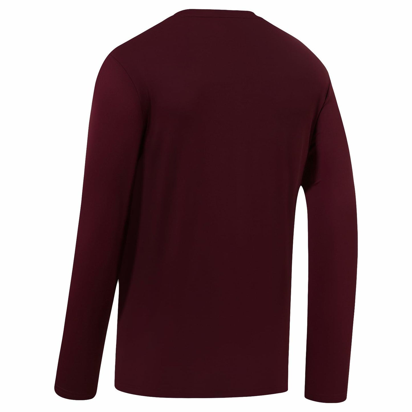 UVSAI Men’s UPF 50+ Long Sleeve Performance T-Shirt Burgundy Size 3X-Large