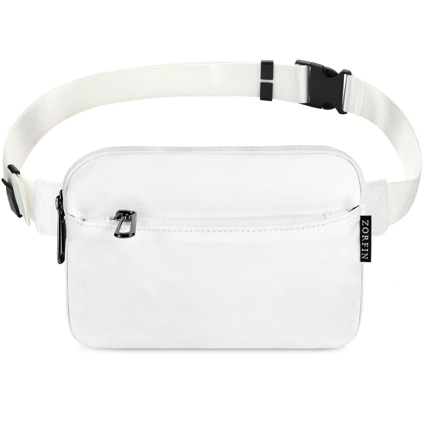 ZORFIN Fanny Pack Crossbody Belt Bag Adjustable Strap Camo Black One Size