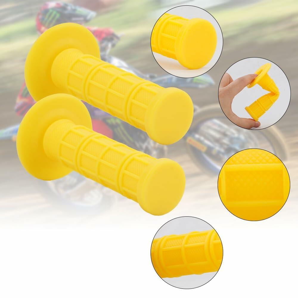 MOPASEN 7/8"" 22mm and 24mm Universal Motorcycle Grips Hand Grips for Kawasaki