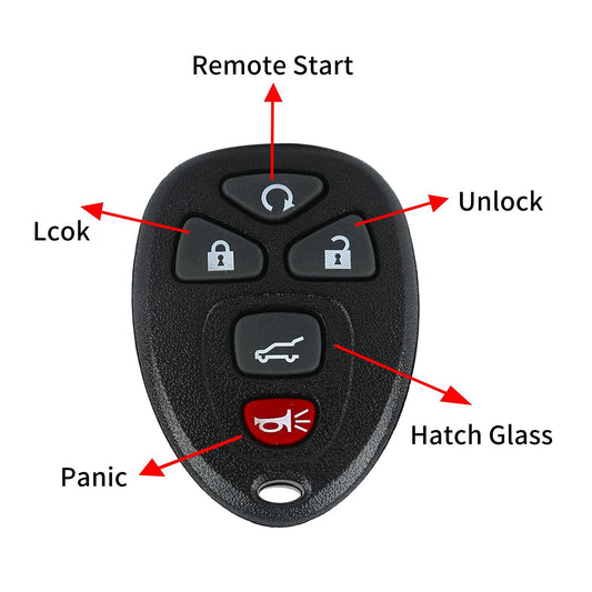 QUBANGGA Keyless Entry Remote Replacement Key Fob Clicker Transmitter fit for